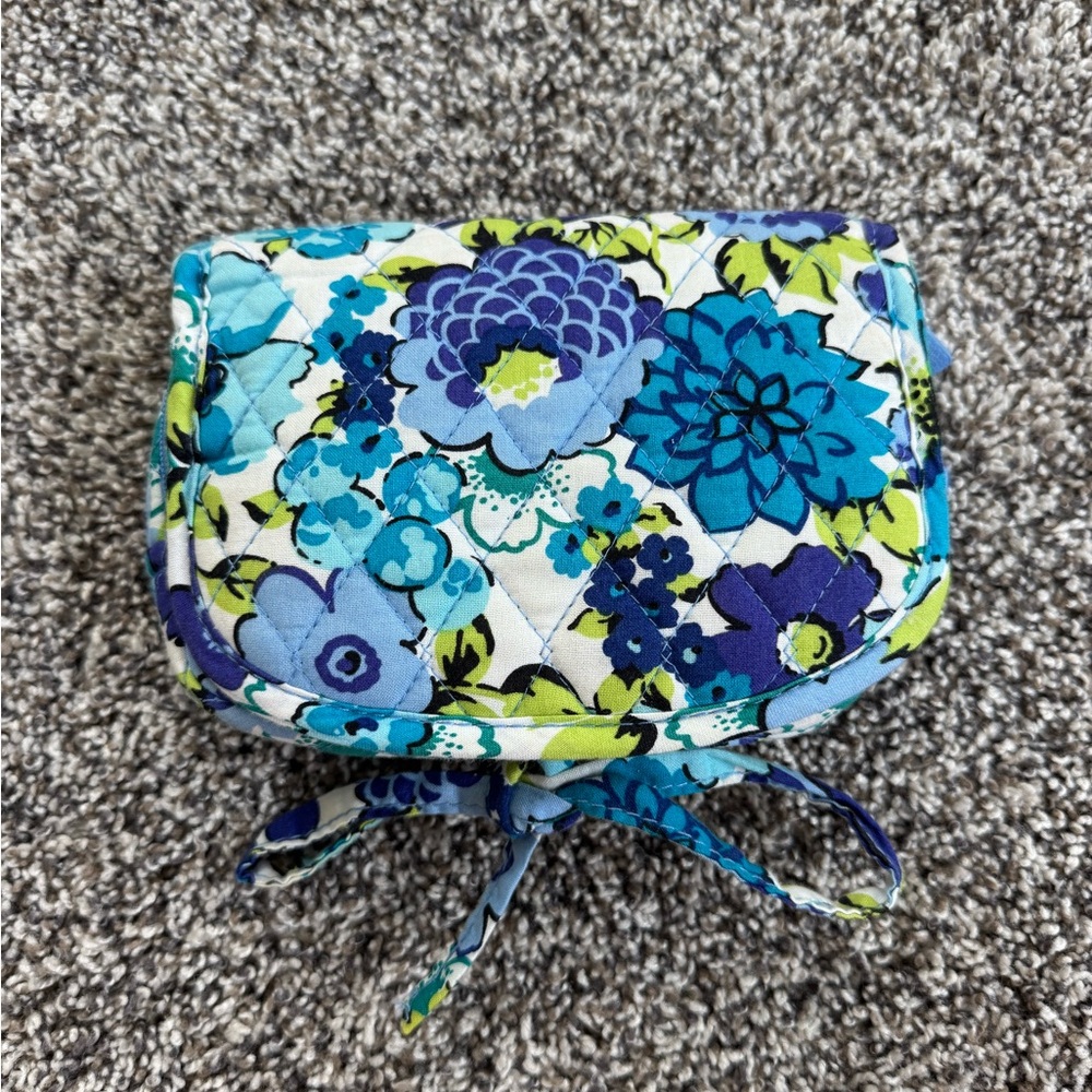 Vera Bradley Blue Floral Mini Organizer